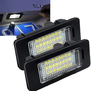 Podofo 2PCS Cross-border exclusive LED license plate <b>light</b> 6500K for BMW E39 E60 E61 E90 E91 E92 E93 E82 E88 E70 Free Shipping - Product Image 4