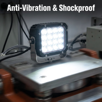 Luz de Trabajo LED Profesional de 160W, Resistente, Cuadrada, para Camiones de Minería en Indonesia, Unidad de Potencia Auxiliar para Semirremolques