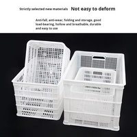 Boîte de stockage logistique empilable en plastique et caisse à fruits avec ventilation écologique, conteneurs en plastique pour supermarchés