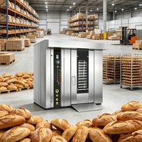 Horno Rotatorio Industrial a Gas, Diésel y Eléctrico para Panadería, Horno Rotatorio Comercial Italiano de 8, 16, 32 y 64 Bandejas, Precio de Venta
