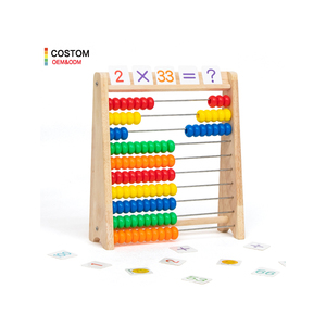 Sản phẩm mới bằng gỗ máy tính đứng Montessori đa chức năng trẻ em giáo dục học tập đồ chơi cho trẻ em Toddler Boys & cô gái CE - Product Image 1