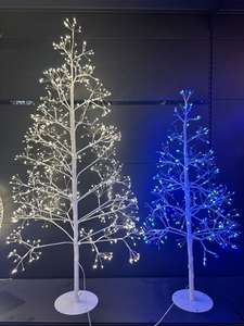 Meilleures ventes Nouvelle décoration de Noël Arbre <span class=keywords><strong>LED</strong></span> H <span class=keywords><strong>120</strong></span> <span class=keywords><strong>cm</strong></span> Cadre en métal Fil de cuivre blanc chaud Lumière d'arbre pour fête de jardin Décoration - Product Image 3