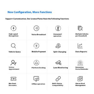 Sistema integrato di riconoscimento della targa di pedaggio macchina barriera di parcheggio cancello di controllo di accesso del veicolo ascensore dritto barriera cancello - Product Image 4