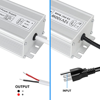 Driver de LED étanche à tension constante personnalisé 60W100W 200W 300W AC100-260 DC 12V 24v transformateur LED alimentation à découpage