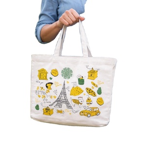 Wholesale Custom Logo Eco-Friendly Digital Printed CCB Canvas Tote <b>Bag</b> | Durable Tear-Resistant <b>Large</b> (>50cm) Shopping <b>Bag</b> - Product Image 1