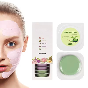 Set di Maschere all'Aloe Vera Biologica con Curcuma, Tè Verde e Rosa, Maschera Viso in Argilla, Etichetta Privata ODM, per Tutti i Tipi di Pelle, con Vitamina C e Acido Ialuronico - Product Image 5