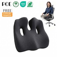 Ensemble de coussins de siège en mousse à mémoire de forme, coffret cadeau, solution complète pour le bureau, la voiture, le fauteuil roulant, vente en gros 55D