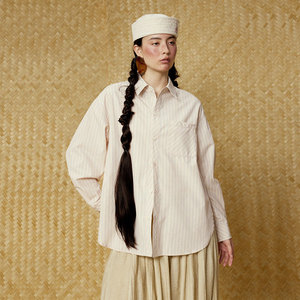 Áo sơ mi dài tay sọc dọc cho nam giới, một thương hiệu hợp thời trang với thiết kế khe hở nút cao. Một sprin cá nhân của nó - Product Image 2