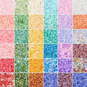 Cuentas de vidrio sueltas de colores mágicos en forma de nube, pequeñas, hechas a mano, para pulseras, collares, pendientes y accesorios de joyería DIY. - Product Image 3