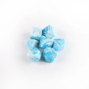 Polyhedral Dice Manufacturers Wholesale Unique Design Custom Polyhedral Crystal Gemstone Rpg Dice