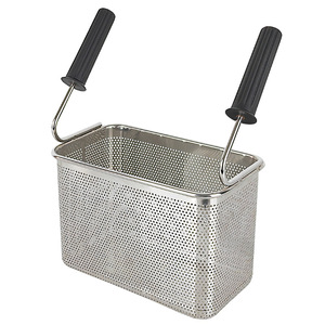 Pasta Basket Fine <b>Mesh</b> Double Handle Perforated Design <b>Strainer</b> Cooking Basket For Pasta - Product Image 2