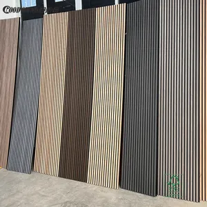 GoodSound Wall Cladding Fiber Mdf Akupanel Ceiling Mdf Slat Wall Panels Akustik Wooden Slat Acoustical Panel