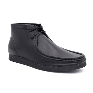 Prix de gros Wallabee Chaussures bateau pour hommes en cuir PU, confortables, mi-montantes, style mocassin décontracté pour la marche - Product Image 1