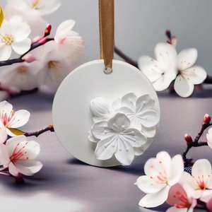 Ornements d'art décoratif pour la maison désodorisant de voiture suspendu parfumé gypse diffuseur d'arôme pierre coffret cadeau - Product Image 4