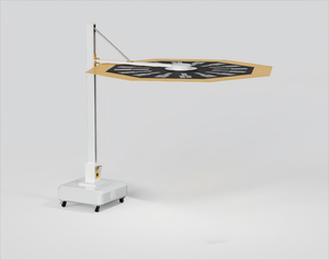 Ombrello Solare Pieghevole Ecologico con Porta di Ricarica per Cellulare, Accessorio Pratico per Esterni - Product Image 6