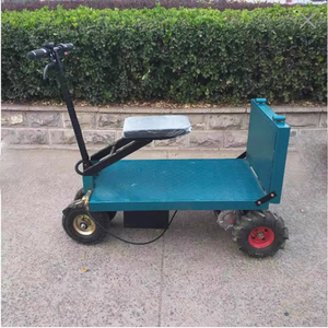 Electric Flat <strong>Cart</strong> Warehouse Handling Transportation Foldable Lifting Platform Warehouse Electric Flat Trolley <strong>Cart</strong> - Product Image 4
