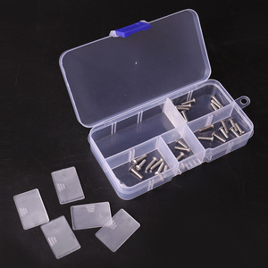 Model Storage Box 10 Grids <b>Tool</b> Organizer <b>Case</b> With Buckle Closure For Fishing Accessories Dust Resistant Plastic Container - Product Image 4