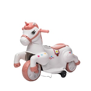 Coche eléctrico para montar en caballo <span class=keywords><strong>de</strong></span> juguete para niños <span class=keywords><strong>de</strong></span> tres a <span class=keywords><strong>ocho</strong></span> años con música e iluminación - Product Image 1