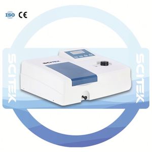 เครื่องสเปกโตรโฟโตมิเตอร์แบบลำแสงเดี่ยว SCITEK UV Vis พร้อมปุ่มหมุนปรับด้วยมือ ช่วงความยาวคลื่น 200-1000 นาโนเมตร และแบนด์วิดท์สเปกตรัม 4 นาโนเมตร - Product Image 3