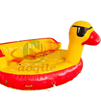 Accessoires remorquables de canard gonflable de poupée d'amusement du parc aquatique d'Aoqile pour des événements