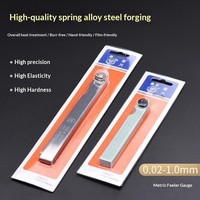Jauge d'écart de soupape réglable haute précision Tris Gap Gauge 100mm 17 lames, fabriquée en Chine