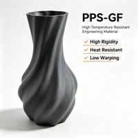 Sulfure de polyphénylène PPS-GF avec fibre de verre, résistant à la chaleur, consommable pour l'impression 3D pour l'électronique
