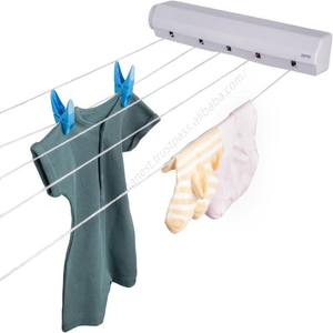 Corde à linge rétractable multifonctionnelle portable Yuou ZC-250429-25 pour extérieur, 18m de séchage, 5 lignes, en ABS et PP, vente en gros - Product Image 3