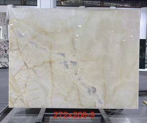 Bộ bàn ăn đá cẩm thạch sang trọng 8 chỗ ngồi, nội thất đá cao cấp, mặt bàn đá cẩm thạch Onyx tùy chỉnh, thiết kế lấy cảm hứng từ thiên nhiên - Product Image 5