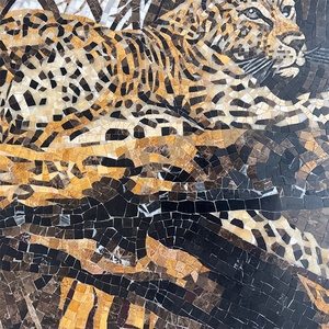 Mosaico di Qualità Superiore con Motivo Leopardato in <span class=keywords><strong>Marmo</strong></span> Naturale, Design 3D, Stile Europeo, Taglio a Mano, Arte Murale per Interni 7mm - Product Image 4