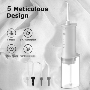Carepik Nouveau Design Brosse à Eau Dentaire Électrique 230ml avec 4 Buses pour Voyage - Product Image 2