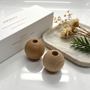 Custom Wooden Caps For <b>Reed</b> <b>Diffuser</b> Glass <b>Bottles</b> Natural Wood Fragrance Closures For Home Scent Packaging - Product Image 2