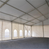 Tente de Mariage et de Foire Commerciale Gonflable Noire 15x40m avec Arche - Maison de Campagne