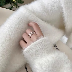 925 Sterling Silver Wave <b>Ring</b> For Women <b>Open</b> Band Geometric Design Everyday Wear Jewelry - Product Image 3