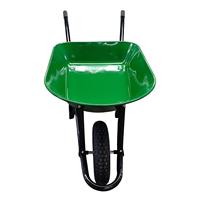 Carretilla de Jardín WB7400R de Acero Resistente con Bandeja de 160 kg y Capacidad de 5CBF, Rueda Neumática 4.00-8, Carretilla para Concreto