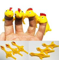 Jouet sensoriel anti-stress en silicone souple TPR, petit lanceur de poussins amusant pour jeu de table
