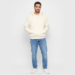 Sweat-shirt beige en coton et polyester de qualité supérieure personnalisable Commandes en gros Options d'impression de logo brodé Personnalisé Hiver Uni Teint - Product Image 1