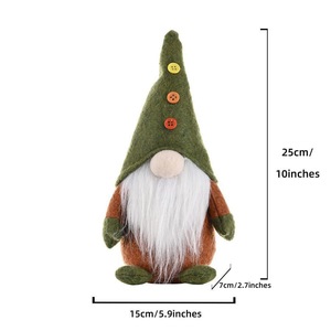 Figurine de Père Noël Vert Créatif Sans Visage <span class=keywords><strong>en</strong></span> Tricot Non Tissé, Décoration de Noël Unique, Jouet Décoratif - Product Image 6