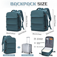 Sac à dos de voyage unisexe en jean pour bagages cabine Ryanair/EasyJet, sacoche d'ordinateur portable professionnelle avec compartiment à chaussures, tailles 40x30x20 et 45x36x20