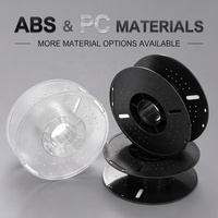 Bobina Transparente de PC de 1 kg para Impresión 3D, Bobina de Plástico Reutilizable de 200 mm para Almacenamiento de Filamento