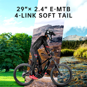 Vélo électrique haut de gamme à moteur central, 29 pouces, suspension intégrale, VTT électrique, 48V 250W, vélo tout-terrain - Product Image 2