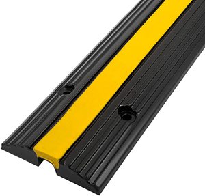 1-Kênh Cao Su Bảo Vệ Cáp Dốc Dây Cáp Dây Bìa Đoạn Đường Nối Tốc Độ Bump Đường Lái Xe Hose Cable Đoạn Đường Nối Bảo Vệ Bìa - Product Image 5