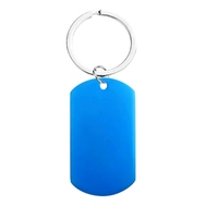 Porte-clés militaire élégant en acier inoxydable pour chien avec gravure personnalisée, cadeau promotionnel DIY pour les amoureux des animaux