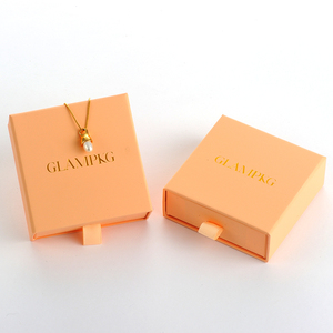 Custom Logo Pink Sliding Drawer Jewelry <b>Gift</b> <b>Box</b> Cardboard Paper Packaging for Bracelet Necklace Ring <b>Earrings</b> - Product Image 2
