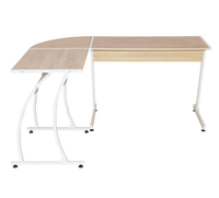Bureau d'ordinateur en forme de L, table d'écriture, plateau lisse, bureau moderne pour la maison, poste de travail, bureau d'étude, bureau d'ordinateur portable