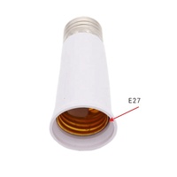 Adaptateur de douille d'ampoule 95mm E27 retardateur de flamme en plastique convertisseur de support de lampe ampoule moyenne retenue de qualité pour