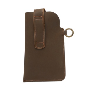 Cell Phone Leather Belt <b>Pouch</b> Mobile Phone Waist Pack Leather Cell Phone Holster with Belt Loop - Product Image 2