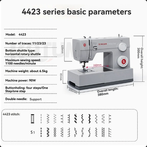 Máquina de Coser Doméstica de Sobremesa 4423/6335, Máquina de Coser Multifuncional - Product Image 5