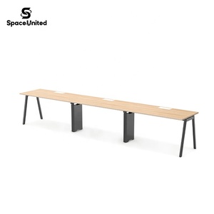 Design moderno 3 persona Workstation ufficio Computer scrivania Executive Manager ufficio scrivania - Product Image 4