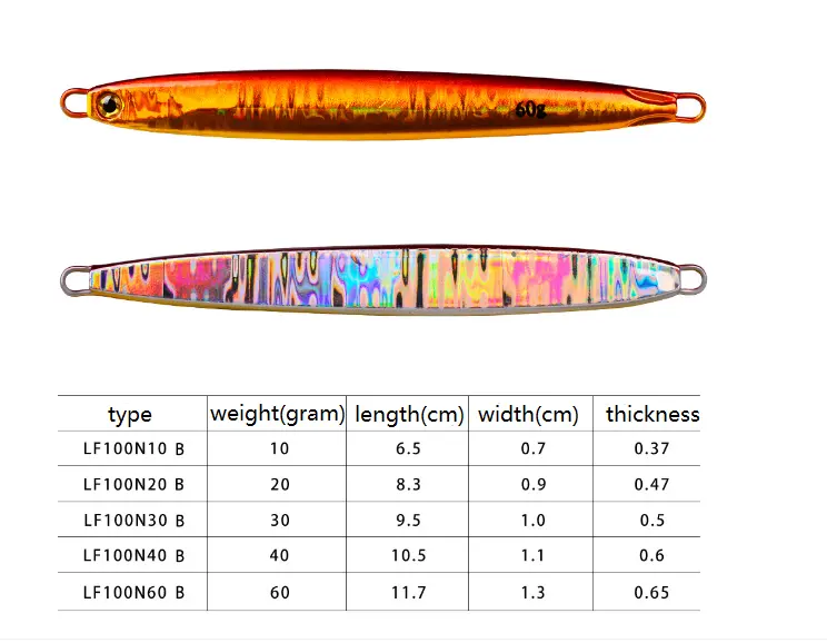 Umpan Jig logam bercahaya harga murah 2024 untuk umpan pancing ikan Trout dan ikan mas 10g 20g 30g 40g 60g umpan pancing Jigging