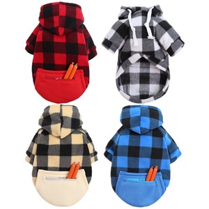 Wonderful Dog Hoodie Plaid Winter Warm Coat With Pocket <b>For</b> Small Medium Large Dogs <b>Cats</b> Pet <b>Clothes</b> - Product Image 5